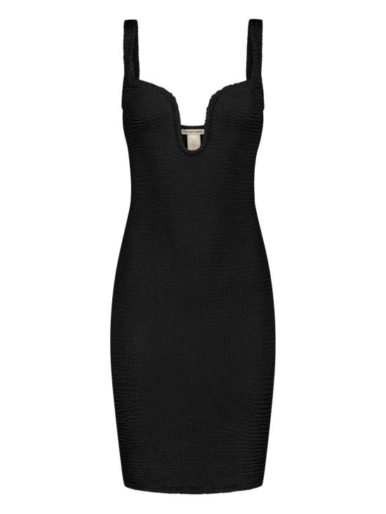 25SS PARAMIDONNA 미디 원피스 SS25MDBL BLACK