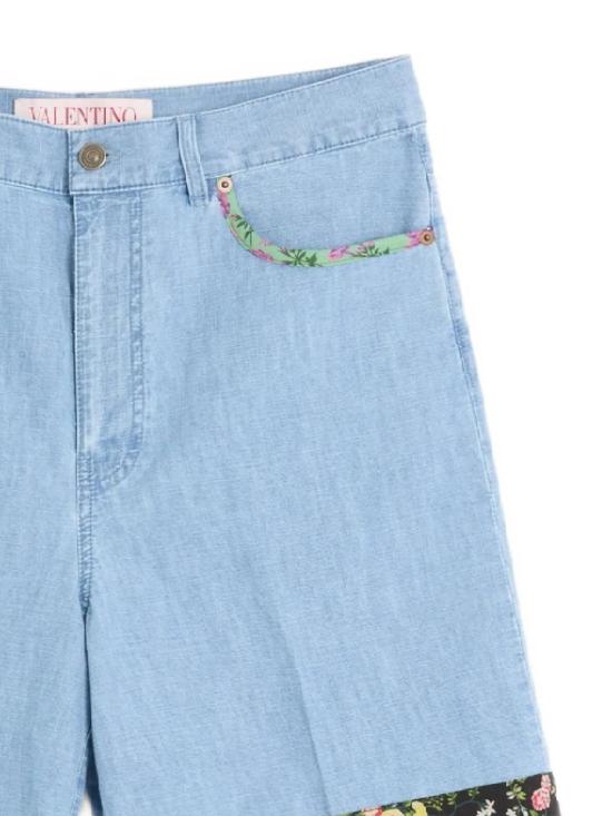 25SS 발렌티노 가라바니 데님 숏팬츠 6V0DD04H ALM508 DENIM BLU LAV CHIARO - VALENTINO GARAVANI