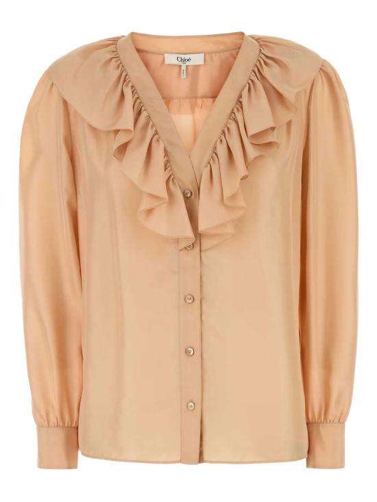 25SS 끌로에 긴팔 티셔츠 25UHT67489 6H7 BISCUIT PINK