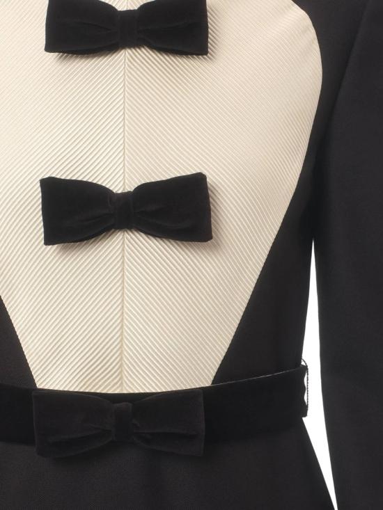 25SS 발렌티노 PAP 미디 원피스 6B0VADH0 8VBAUY NERO SOFT BEIGE - VALENTINO PAP