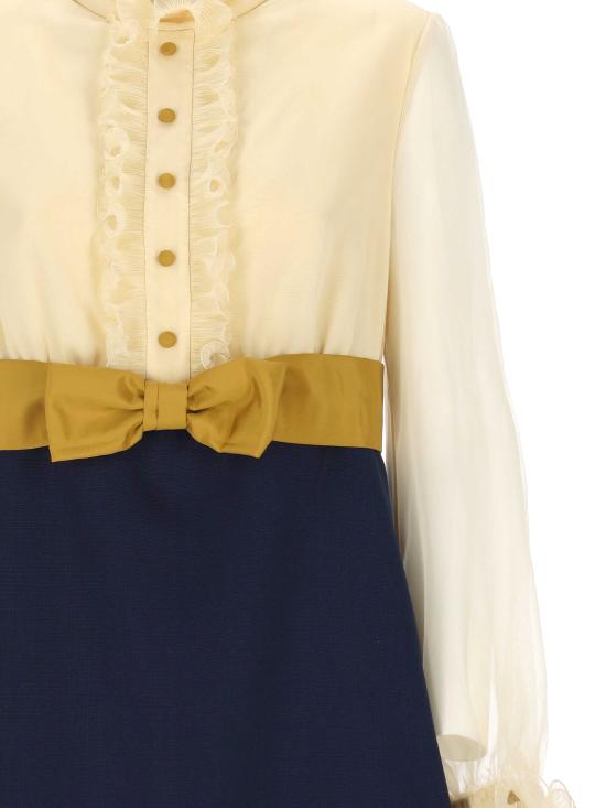 25SS 발렌티노 PAP 미디 원피스 6B0VADJ5 98TDSV PROVENCE BLUE BETULLA - VALENTINO PAP