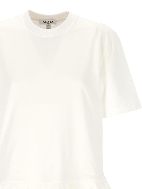 25SS 알라이아 반팔 티셔츠 AA9I0003J010A White - ALAIA