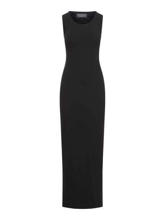 24FW 발렌시아가 미디 원피스 794448TOV051000 BLACK Black