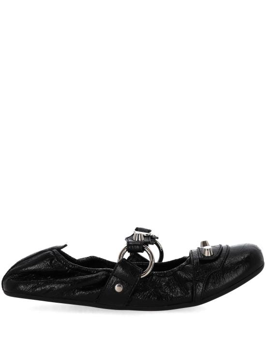 25SS 발렌시아가 플랫 슈즈 828095 WAD4Y1080 Black