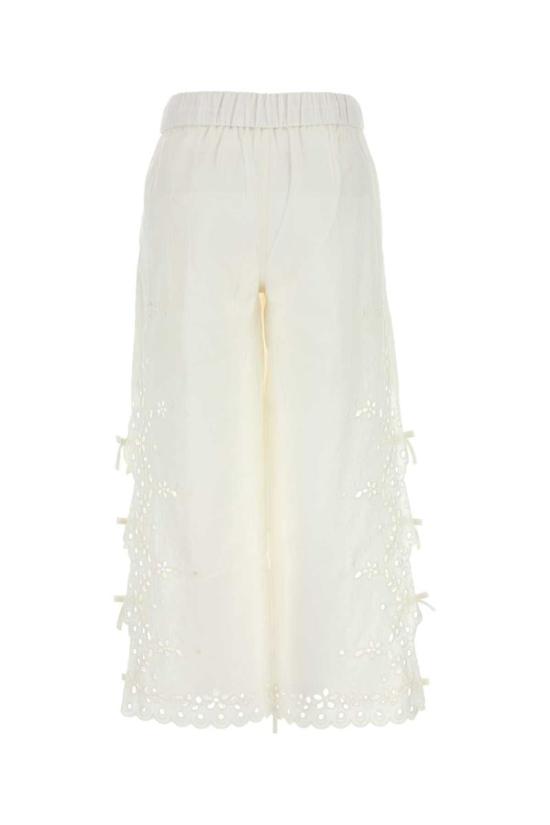 25SS 셀프 포트레이트 스트레이트 팬츠 SS25128PAC CREAM White - SELF PORTRAIT