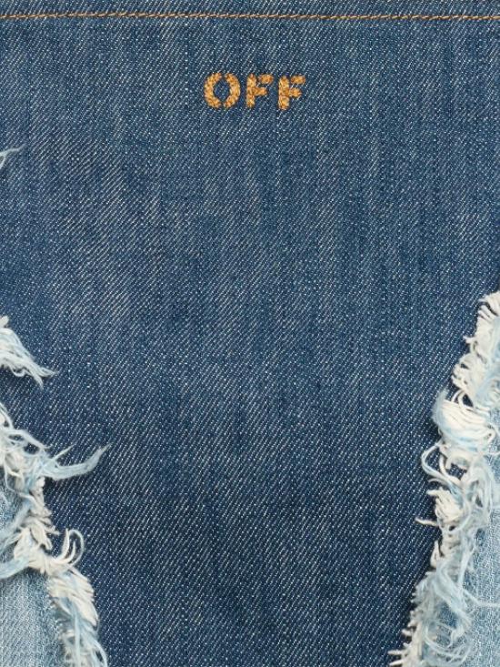 25SS 오프화이트 숏 원피스 OWYM033S25DEN001 4060 BLEACH TOB - OFF WHITE