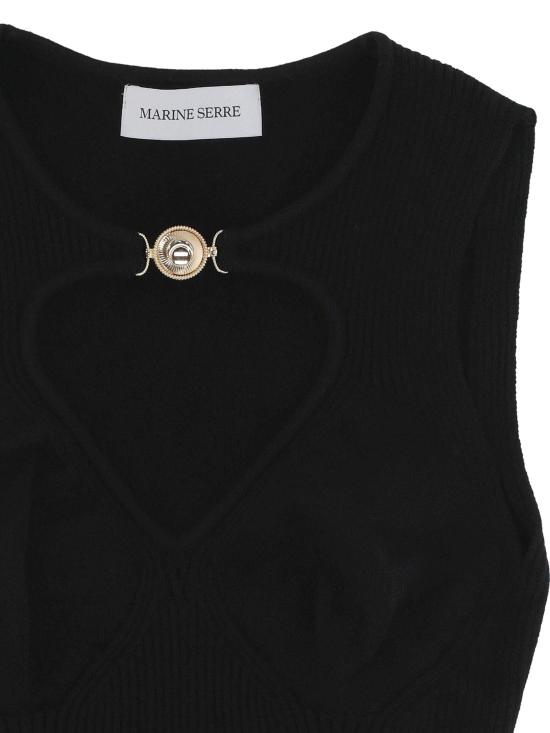 25SS 마린세르 민소매 티셔츠 WTK058A CKNI0514BK99 Black - MARINE SERRE