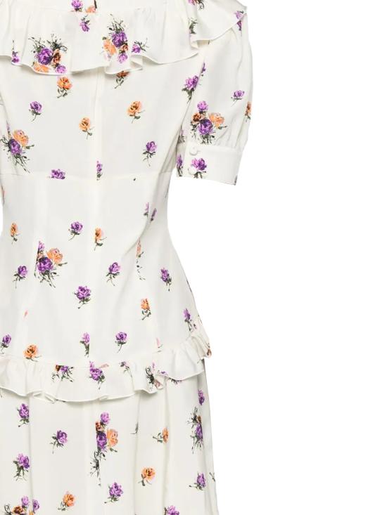 25SS 알레산드라리치 미디 원피스 FABX4002 F44660822 WHITE ORANGE - ALESSANDRA RICH