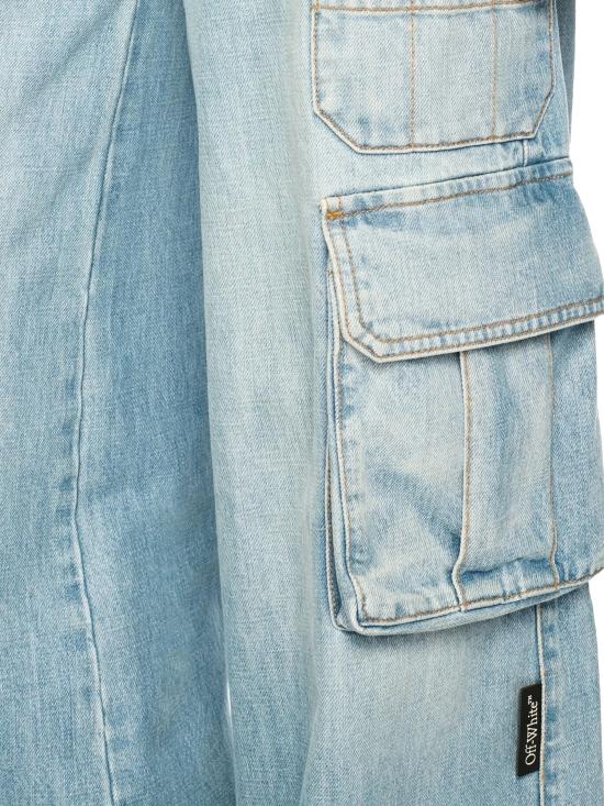 25SS 오프화이트 데님 팬츠 OWYB019S25DEN002 4000 BLEACH NO - OFF WHITE