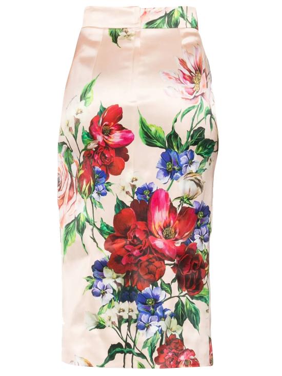 25SS 돌체앤가바나 미디 스커트 F4BCAT FSIB5H25PR FIORI ANTICHI FNUD - DOLCE & GABBANA