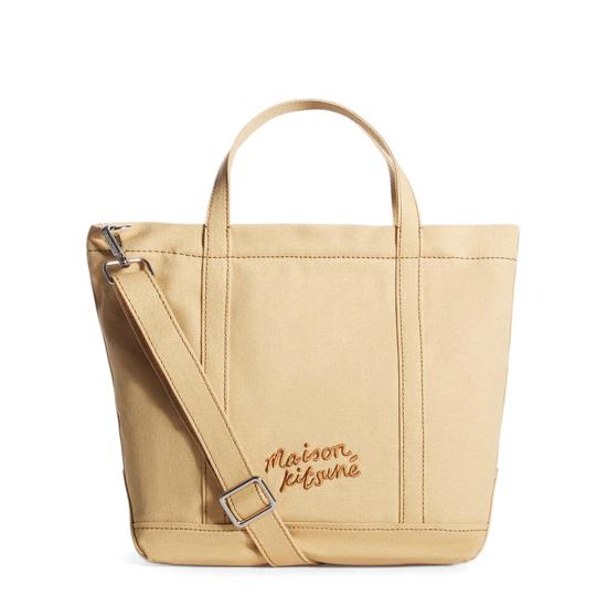 25SS 메종키츠네 폭스 헤드 스몰 토트백  LW05103WW01070102 CORK DOM - MAISON KITSUNE