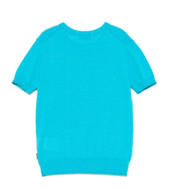 25SS [키즈] 엠에스지엠 티셔츠 S5MSJBJP001 MS011 Atollo turquoise - MSGM