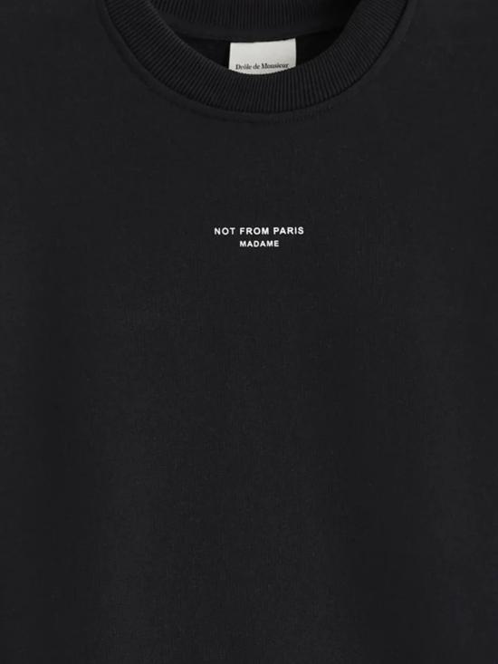 25SS 드롤드무슈 긴팔 티셔츠 PERM SW148 CO127 096 BL BLACK - DROLE DE MONSIEUR