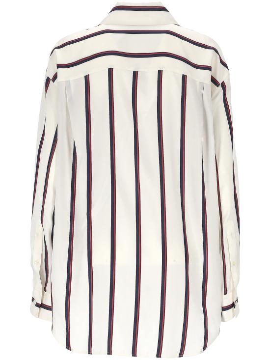 25SS 알렉산더 맥퀸 셔츠 819450 QBAC99194 IVROY NAVY BURGUNDY - ALEXANDER MCQUEEN