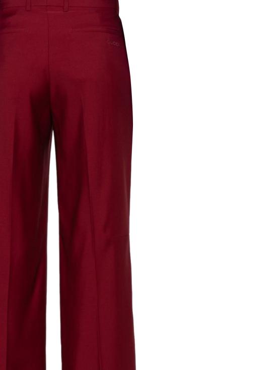 25SS 구찌 스트레이트 팬츠 828769 Z7AO26052 ROSSO ANCORA - GUCCI