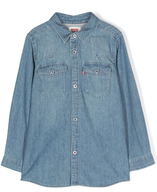 25SS [키즈] 리바이스 셔츠 NOSMLK8E6866 M28 Vintage stone