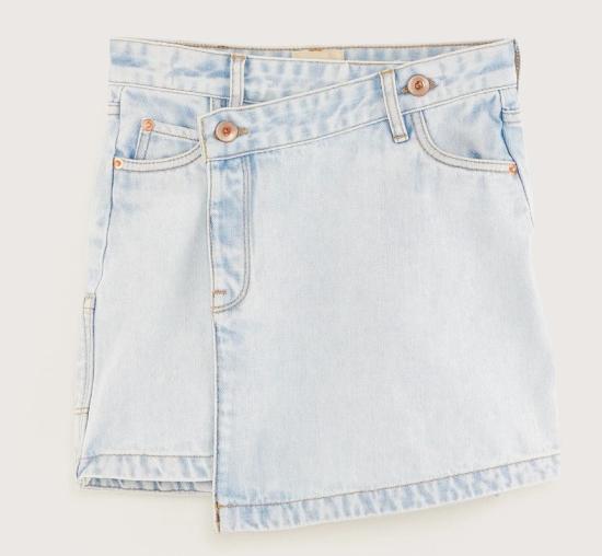 25SS [키즈] 벨로즈 스커트 BK251212 D0547LBB Blue bleach