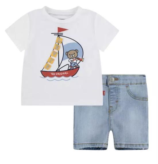 25SS [키즈] 리바이스 니트/스웻셔츠 25SMLK6EM326 W1T White