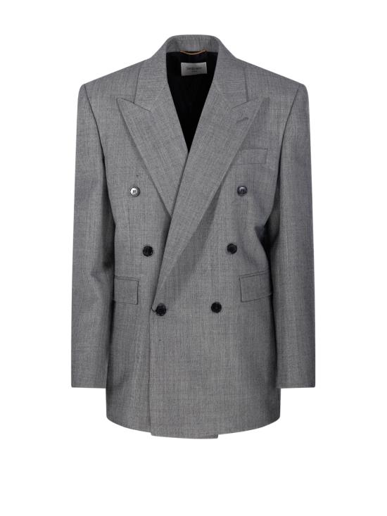 25SS 생로랑 수트 자켓 823616 Y7K17 9787 NATUREL NOIR