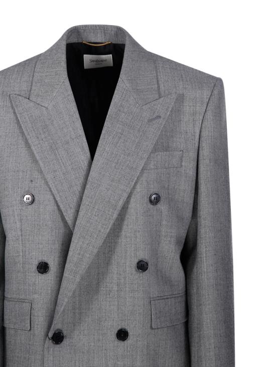 25SS 생로랑 수트 자켓 823616 Y7K17 9787 NATUREL NOIR - SAINT LAURENT