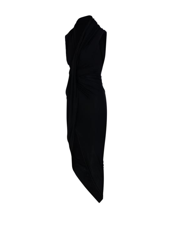 25SS 발렌시아가 미디 원피스 831200 TRV23 1000 BLACK - BALENCIAGA