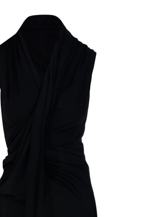 25SS 발렌시아가 미디 원피스 831200 TRV23 1000 BLACK - BALENCIAGA