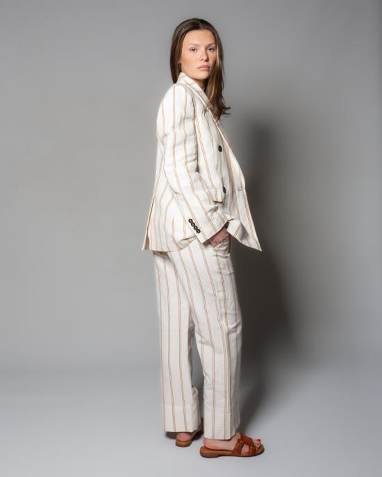 25SS 브루넬로 쿠치넬리 수트 자켓 MH5517087 C001 BIANCO MARRONE - BRUNELLO CUCINELLI