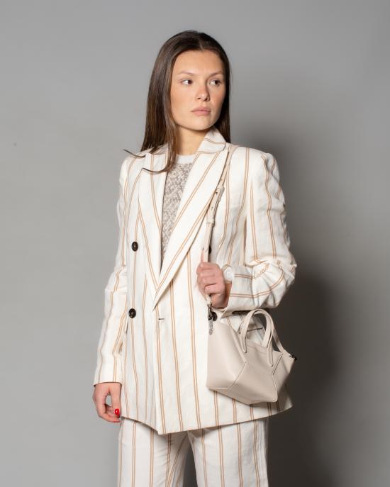 25SS 브루넬로 쿠치넬리 수트 자켓 MH5517087 C001 BIANCO MARRONE - BRUNELLO CUCINELLI