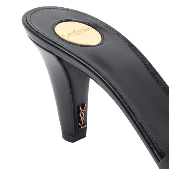 25SS 생로랑 뮬/슬리퍼 825257 AACSY1000 Black - SAINT LAURENT
