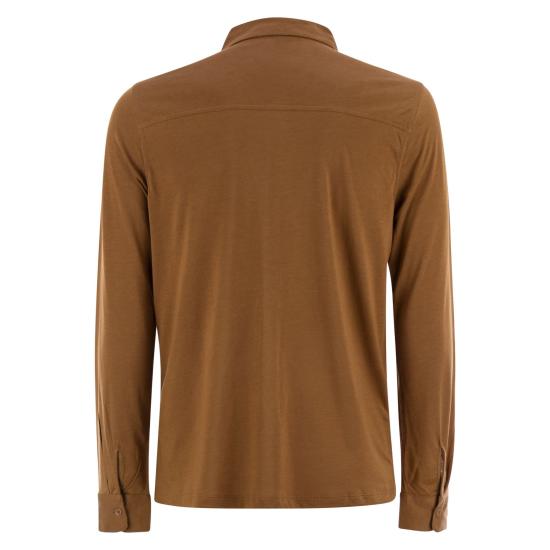 25SS 마제스틱필라쳐 긴팔 셔츠 S25M296 COGNAC - MAJESTIC FILATURES