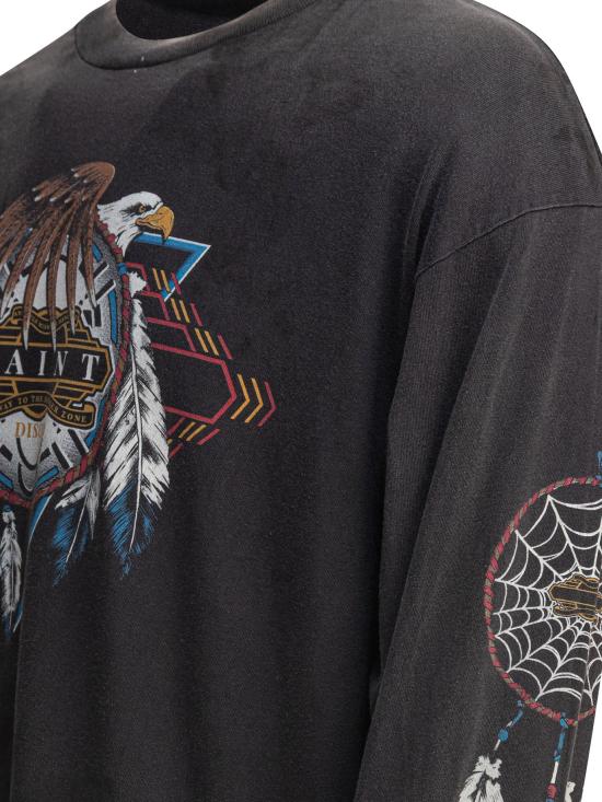 25SS 세인트 미카엘 반팔 티셔츠 SMHR80000C40BK - SAINT MXXXXXX