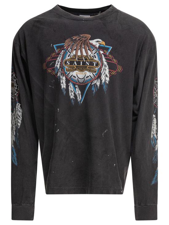 25SS 세인트 미카엘 반팔 티셔츠 SMHR80000C40BK