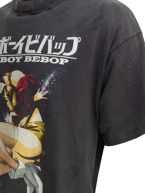 25SS 세인트 미카엘 반팔 티셔츠 SMHR80000C04BLACK - SAINT MXXXXXX