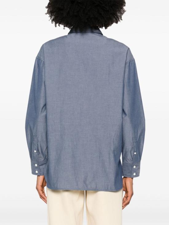 25SS 메종키츠네 셔츠 OW00401 WC5043P470 Blue - MAISON KITSUNE