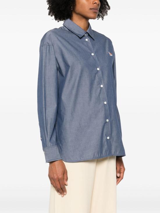 25SS 메종키츠네 셔츠 OW00401 WC5043P470 Blue - MAISON KITSUNE