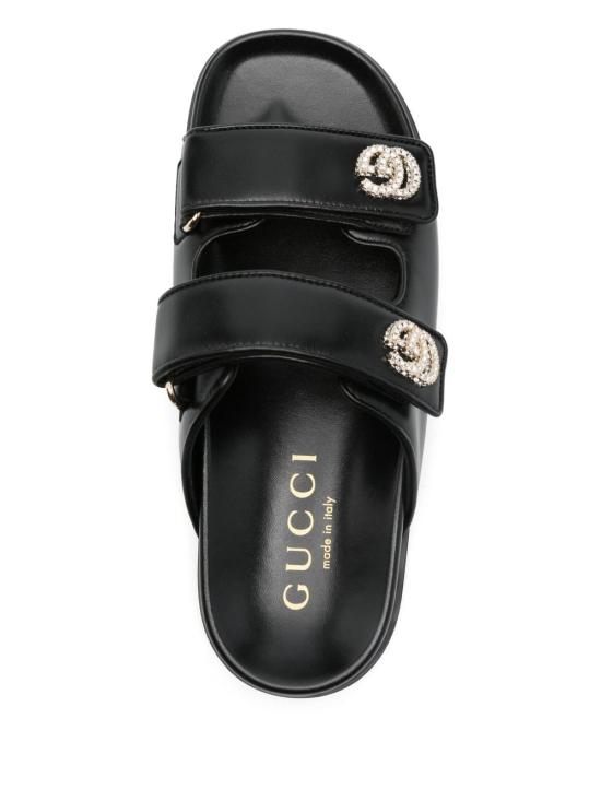 25SS 구찌 뮬/슬리퍼 816633 AAEKU1000 Black - GUCCI