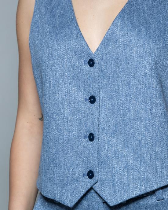 25SS 치르콜로1901 베스트 FD3539 8228 Denim - CIRCOLO 1901