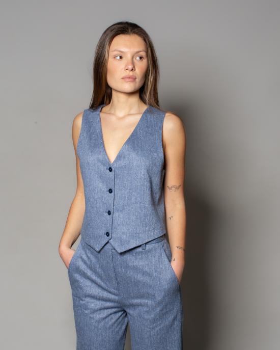 25SS 치르콜로1901 베스트 FD3539 8228 Denim - CIRCOLO 1901