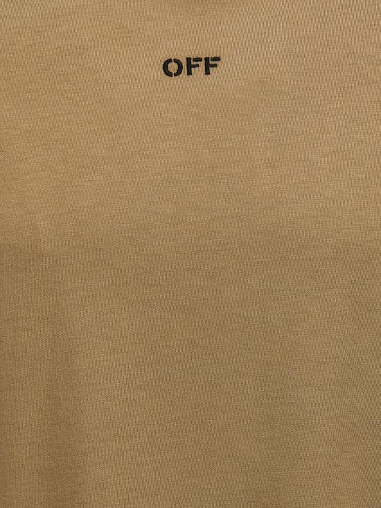  오프화이트 반팔 티셔츠 OMAA027F23JER0086110 Green - OFF WHITE