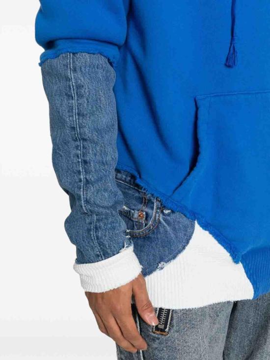  그렉로렌 후드 티셔츠 GM307MEDIUM Blue - GREG LAUREN