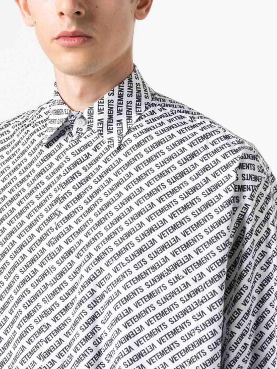  베트멍 긴팔 셔츠 UE54SH200WWHITE Black - VETEMENTS