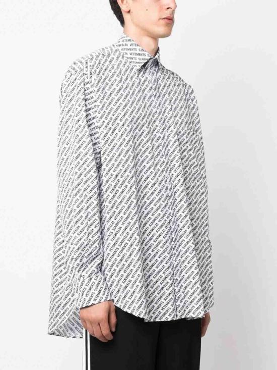  베트멍 긴팔 셔츠 UE54SH200WWHITE Black - VETEMENTS