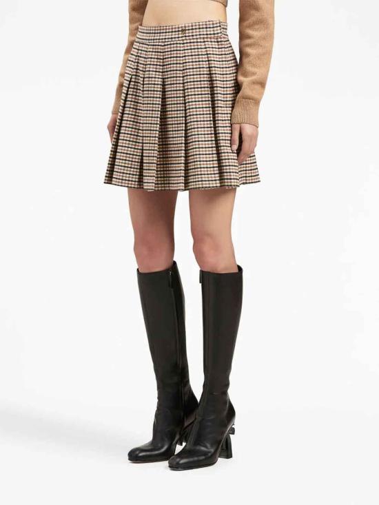  팜앤젤스 숏 스커트 PWCU005F23FAB0016061 Beige - PALM ANGELS