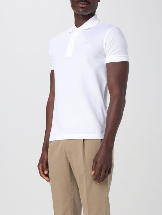 26SS 버버리 코튼 폴로 티셔츠 8099166 White - BURBERRY