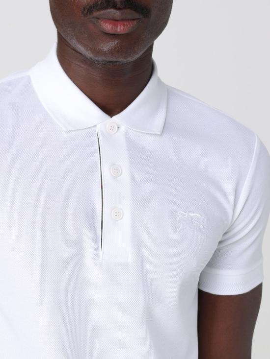 26SS 버버리 코튼 폴로 티셔츠 8099166 White - BURBERRY