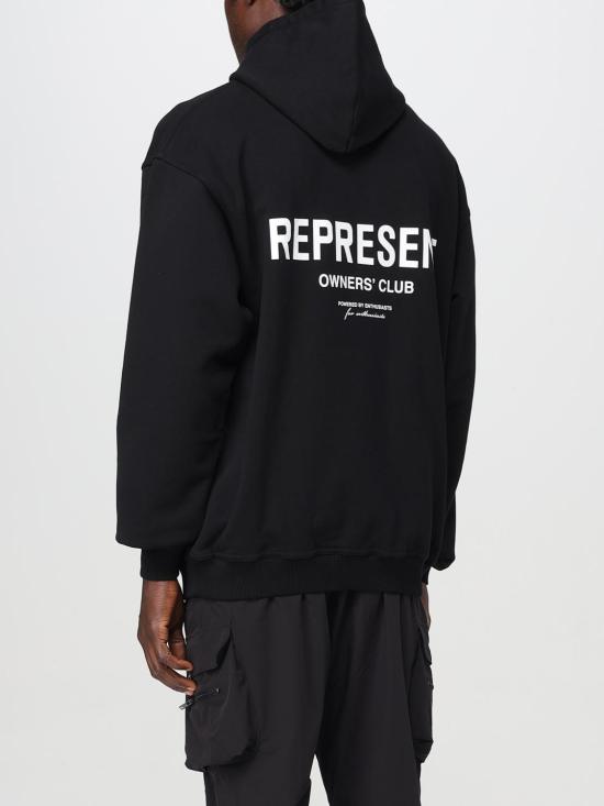 25FW 리프레젠트 긴팔 티셔츠 OCM41113 001 Black - REPRESENT