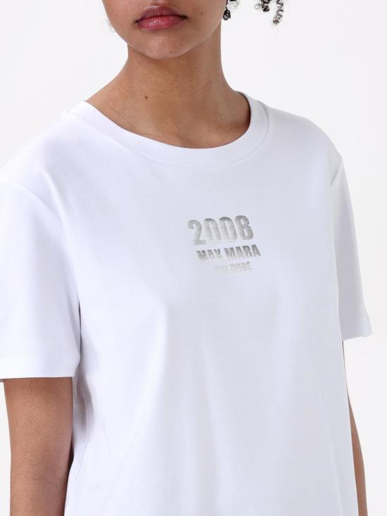 25FW 에스막스마라 반팔 티셔츠 2519971011600 001 White - 'S MAX MARA