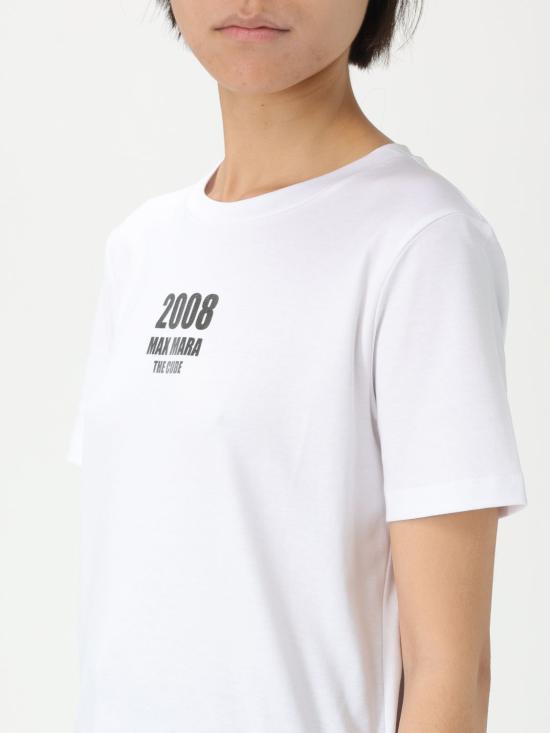 25FW 에스막스마라 반팔 티셔츠 2519971011600 001 White - 'S MAX MARA