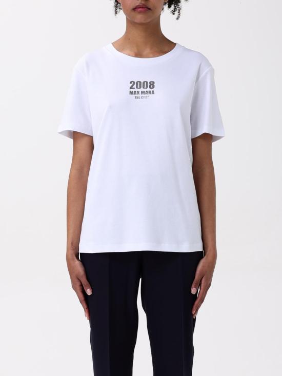 25FW 에스막스마라 반팔 티셔츠 2519971011600 001 White