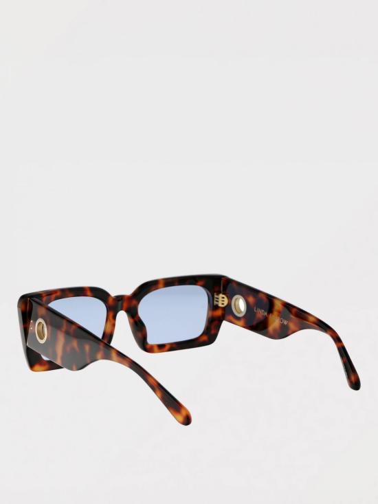 26SS 린다페로우 선글라스 LFL1297C6SUN6 T SHELL YELLOW GOLD LIGHT BLUE Brown - LINDA FARROW